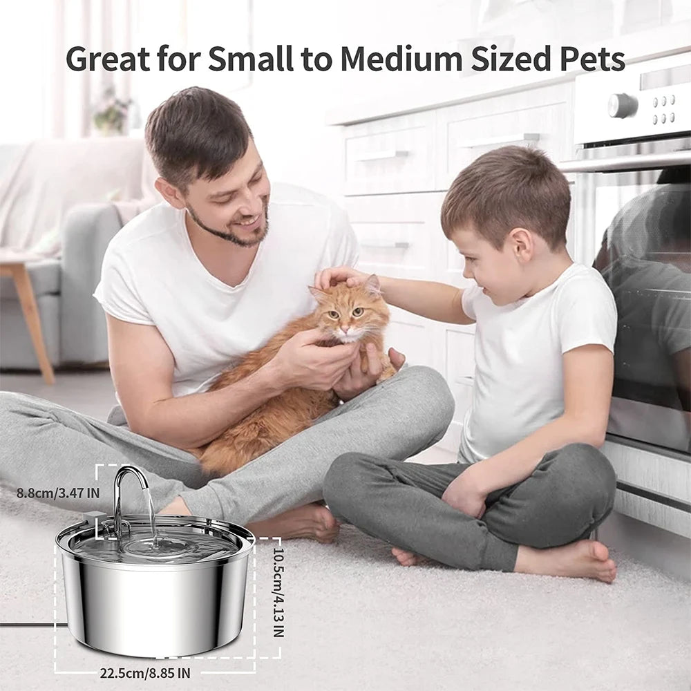 Smart pet fountains with filters
