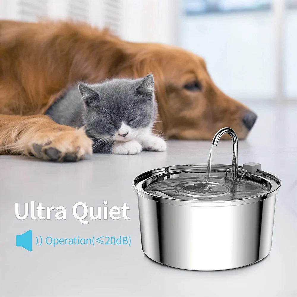 Smart pet fountains with filters